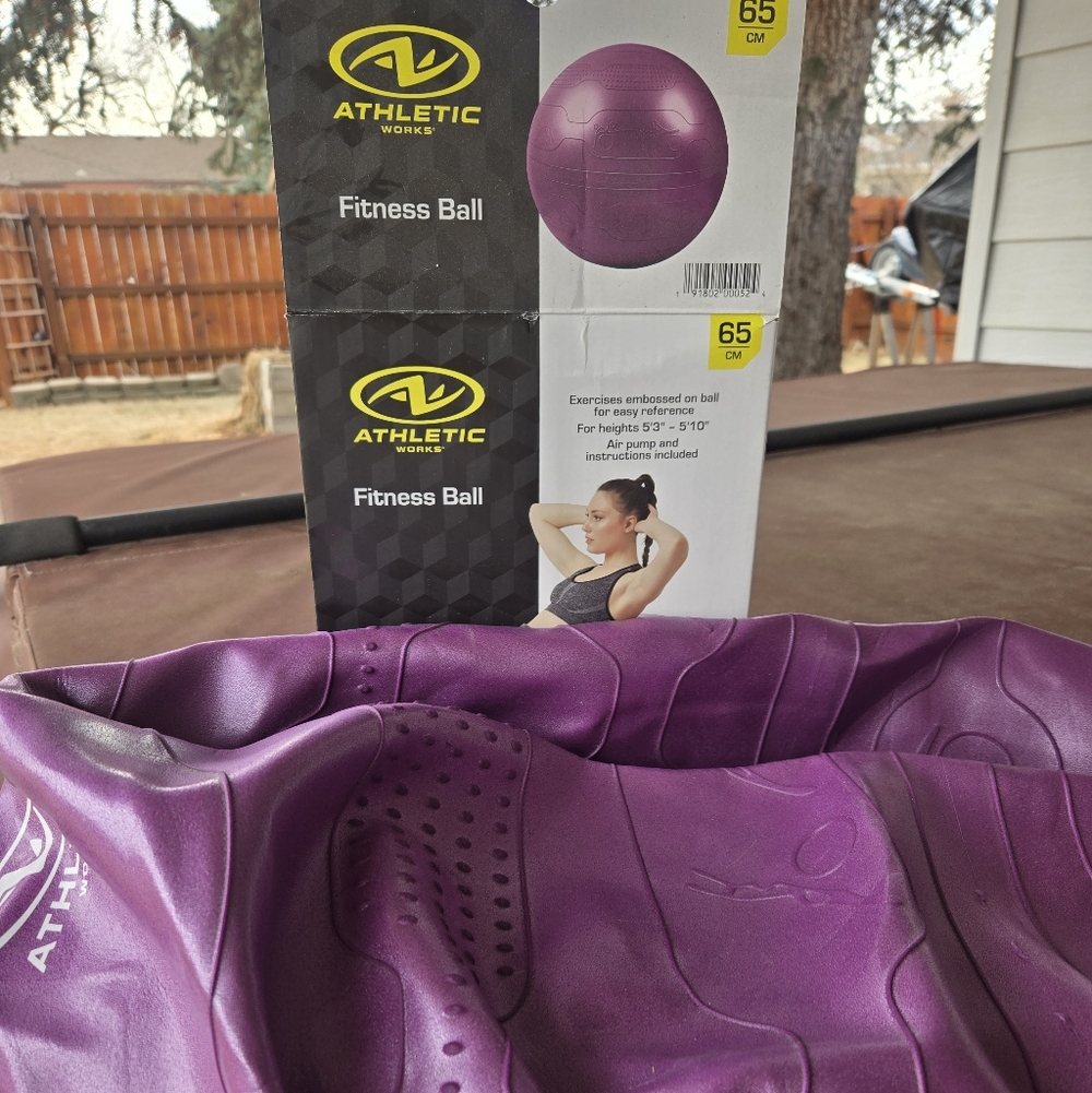 Athletic Works Violet Exercise Ball 65'